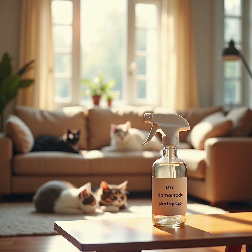spray fatto in casa per eliminare gli odori degli animali domestici