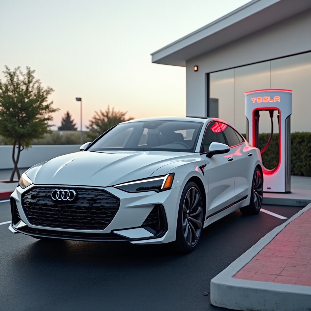 can audi use tesla supercharger