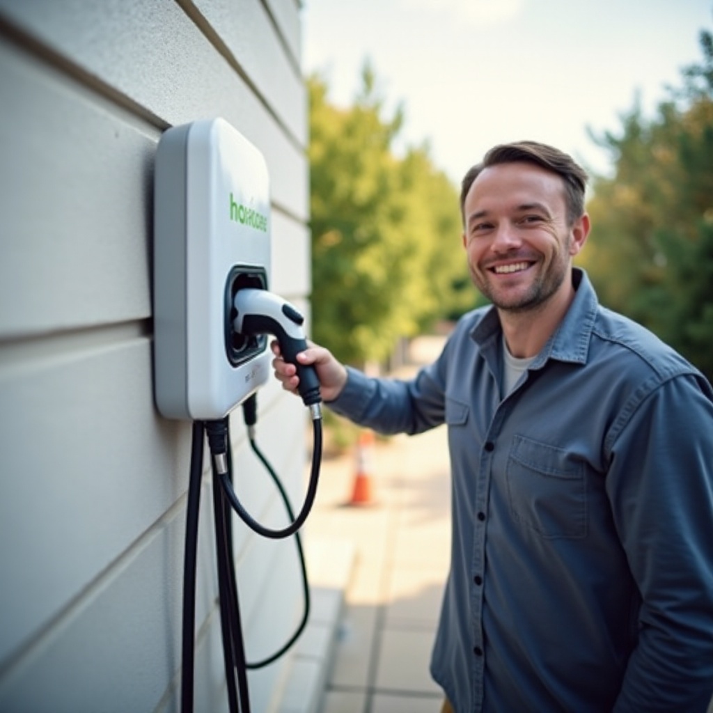instalação de carregador de veículos elétricos