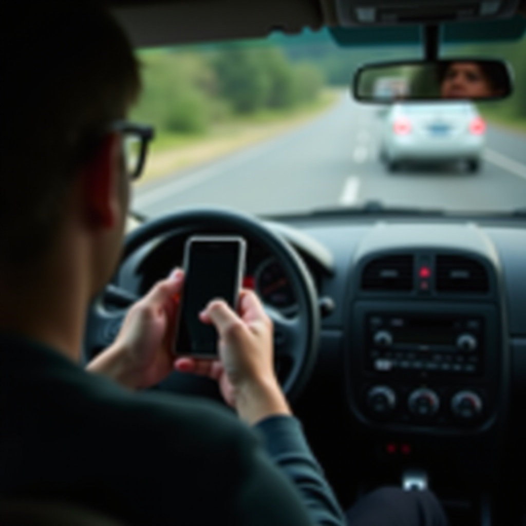 comment tenir un téléphone en conduisant provoque des accidents